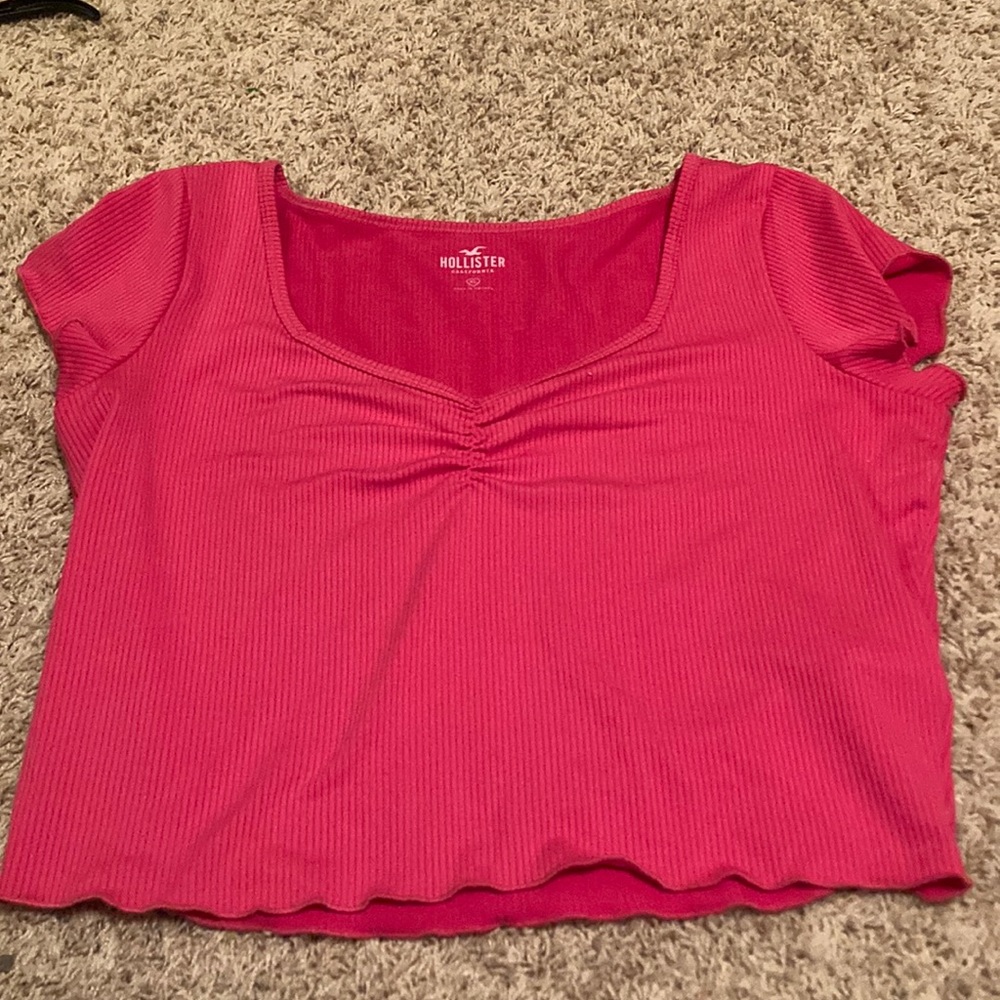 Hollister Pink Crop Top